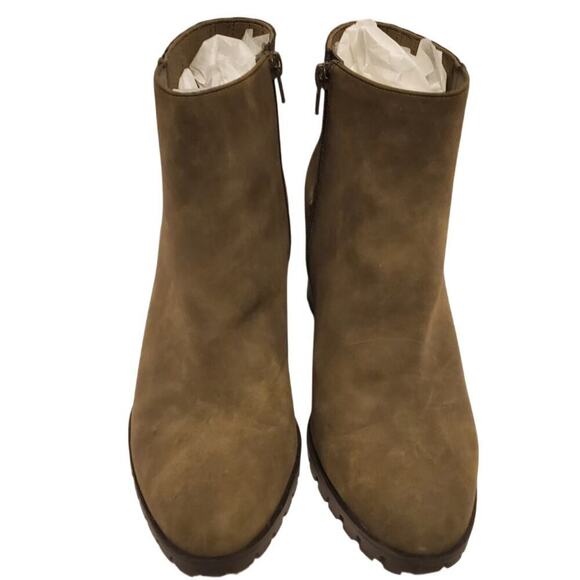 Kelly and Katie Olive Booties Boots Zipper and stretch seamed NWOT 11M - Picture 1 of 8